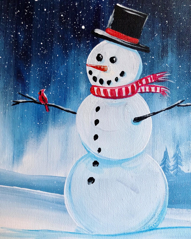 Paint and Sip - Festive Snowman